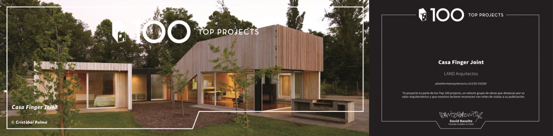 Casa Finger Joint, Top 100 Projects de Archdaily